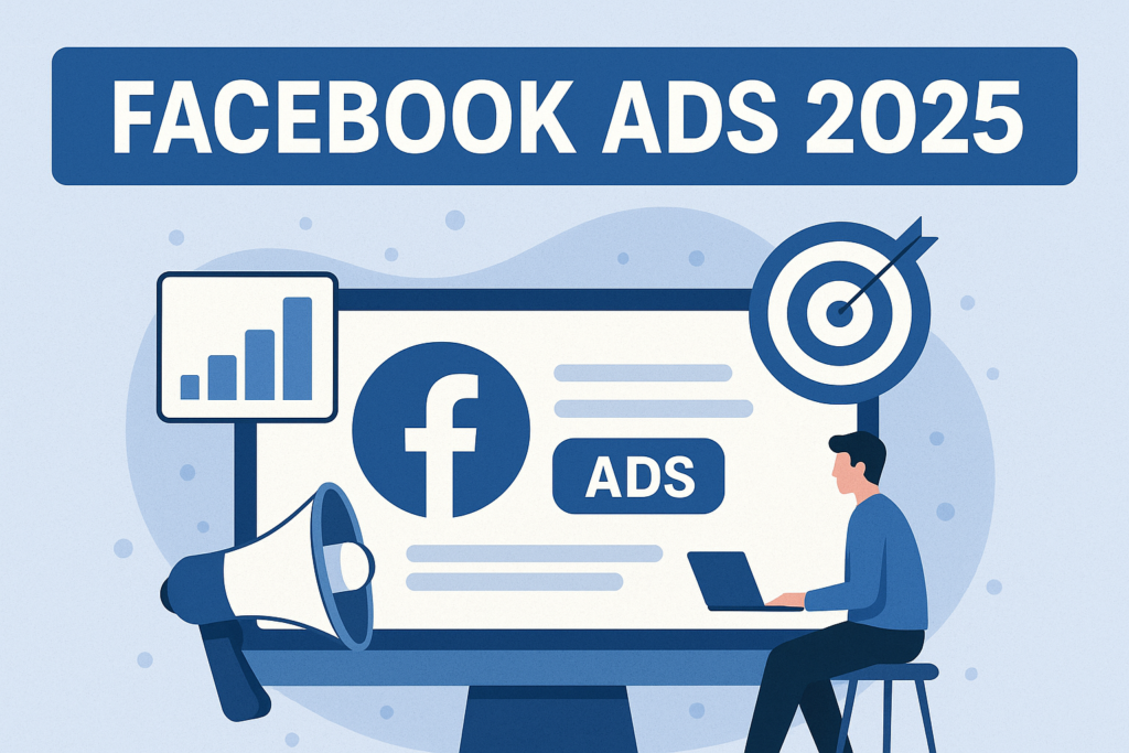 Facebook Ads 2025 med fokus på effektive annonser og målretting.